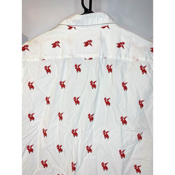 Denim & Flower Ricky Singh Christmas Santa Claus Dabbing Shirt Men’s Medium - Picture 7 of 12